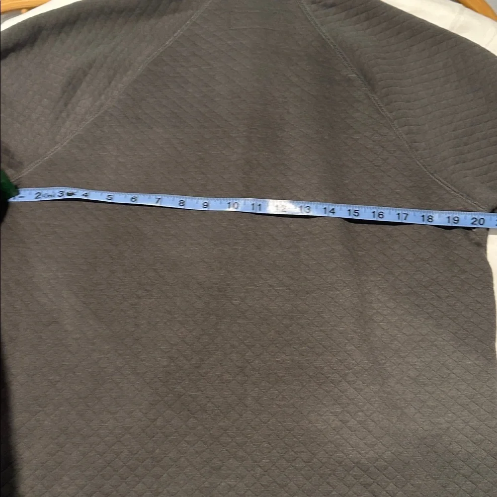 Brothers & Sons Quilted Pullover Gray Quarter Snap Sweatshirt Men’s Medium